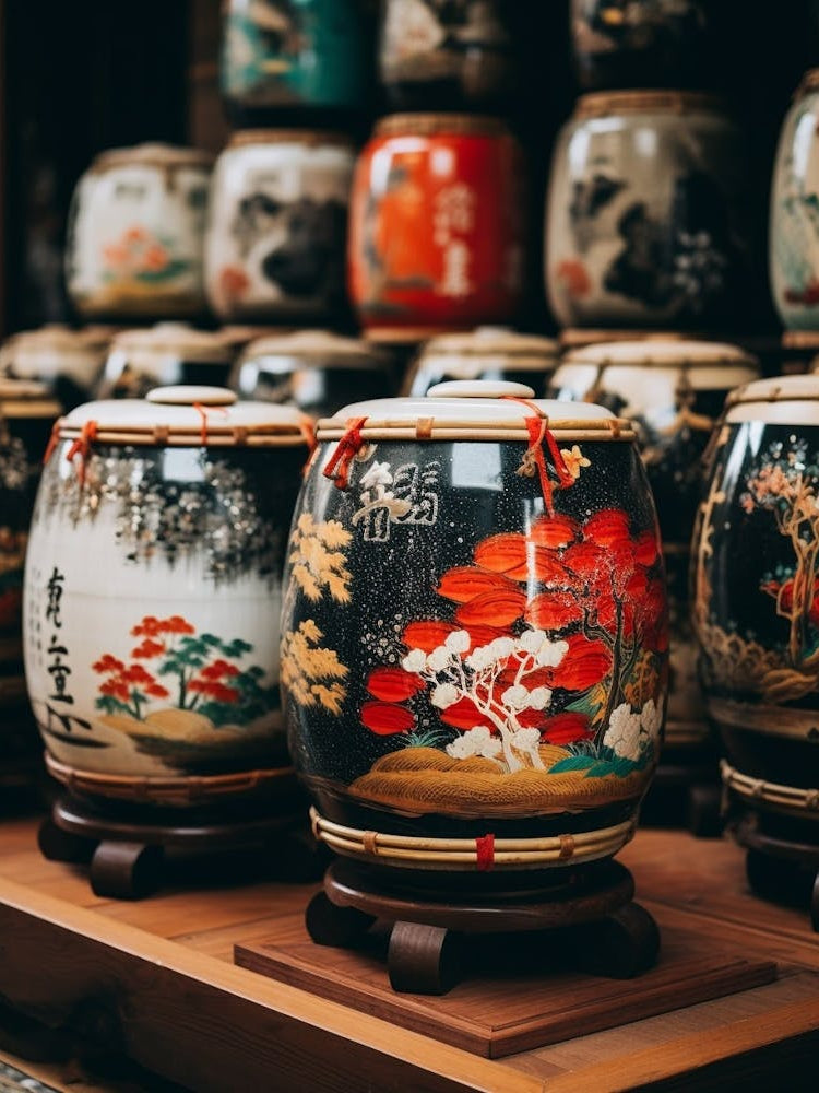 Sake Barrels Japanese 4