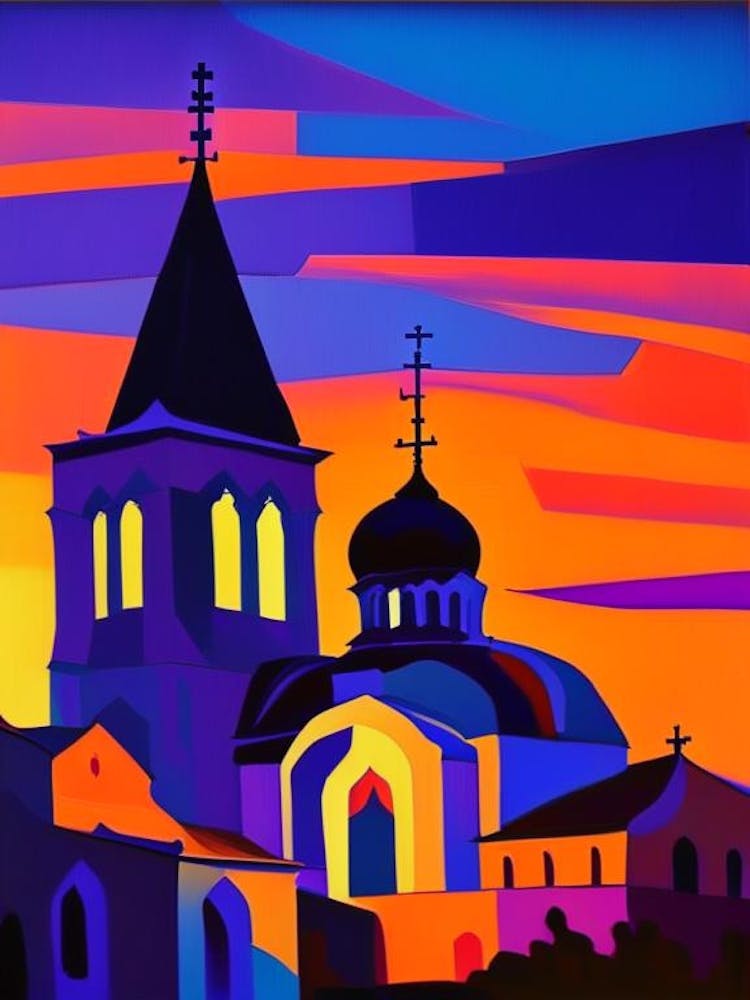 Abstract Cathedral Sunrise