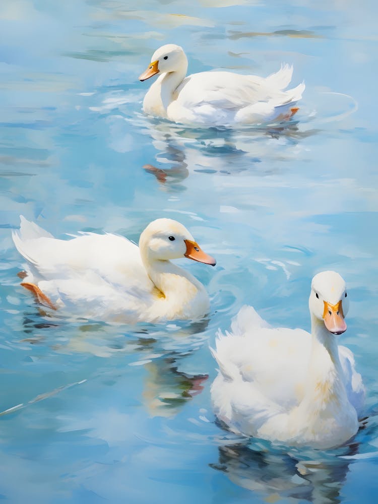 Ducks In The Water
