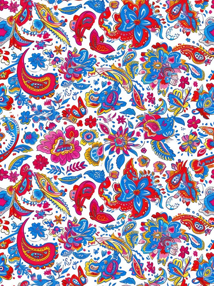 Petal Delight London Fabrics Floral Pattern 4