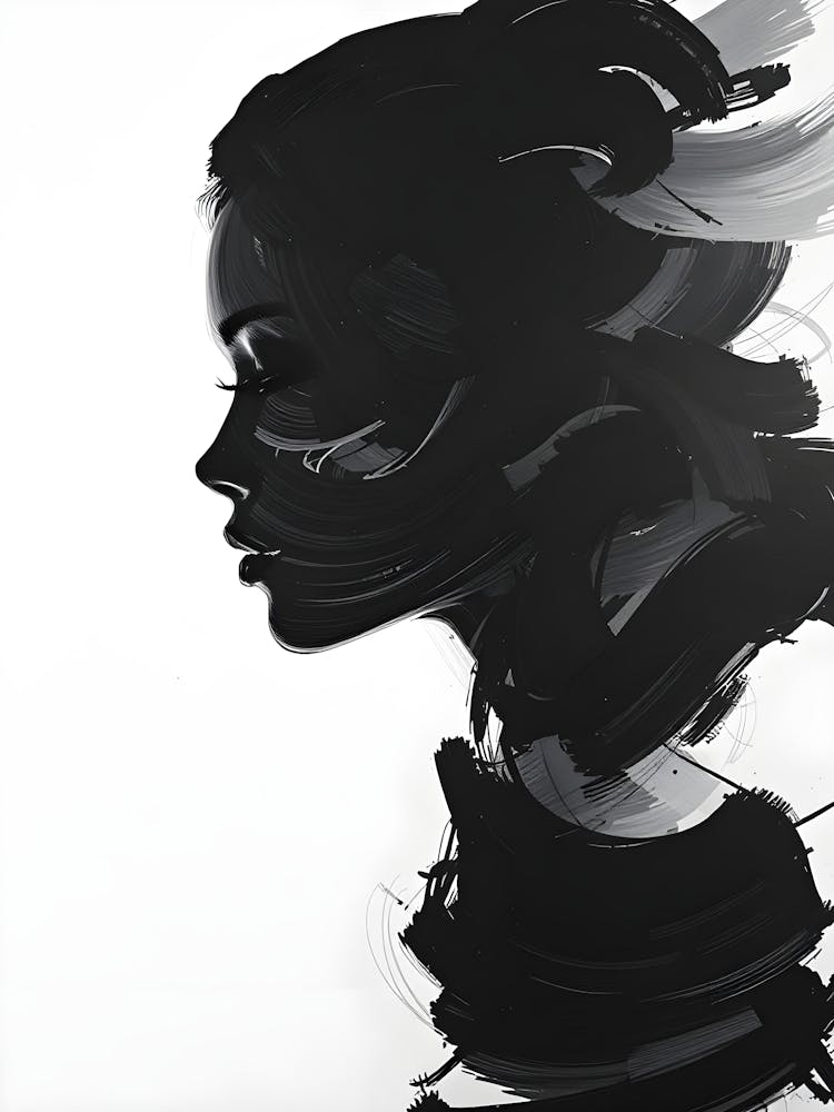 Abstract Woman Silhouette