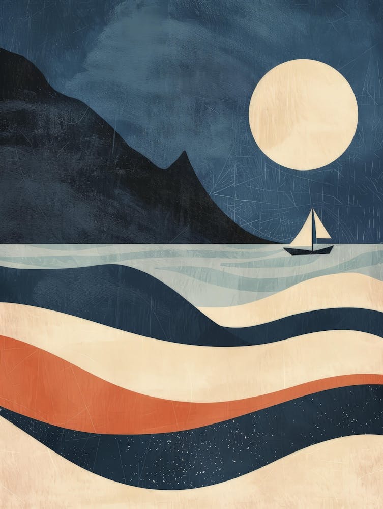 Sailboat In The Ocean 1