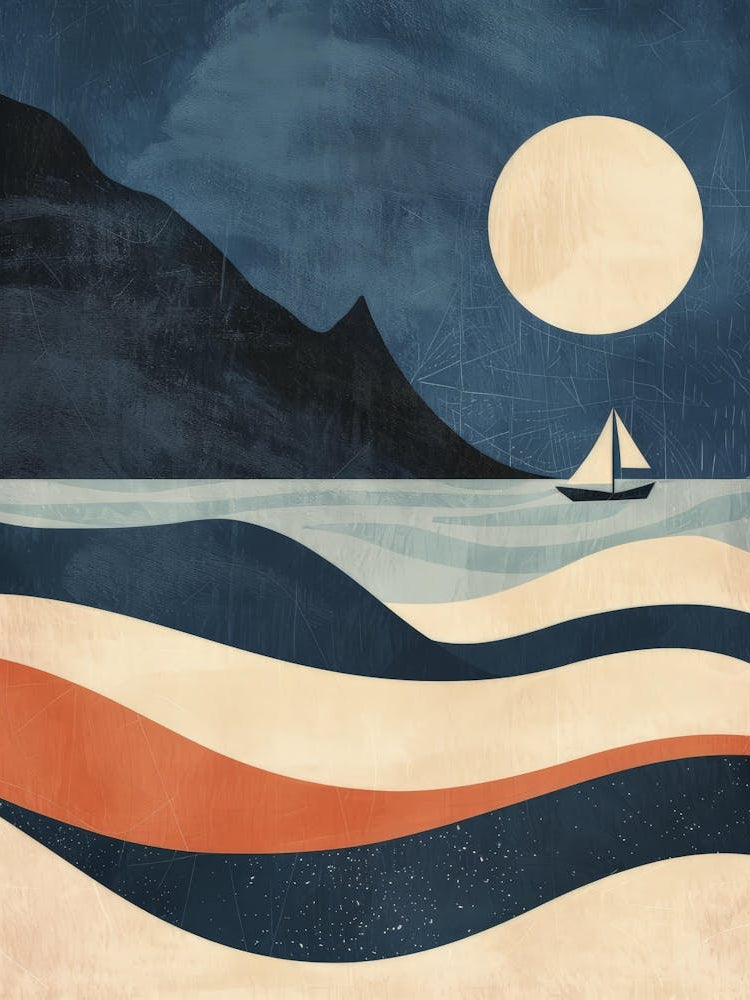 Sailboat In The Ocean 1