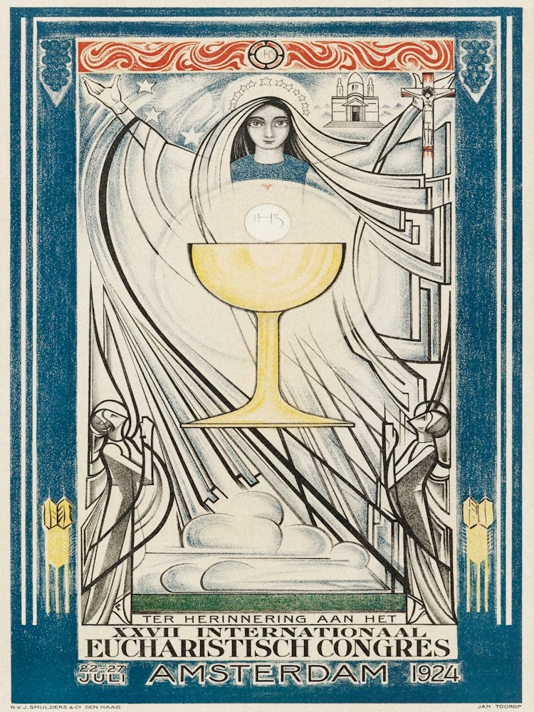 Poster For The International Eucharistic Congress (1924), Jan Toorop