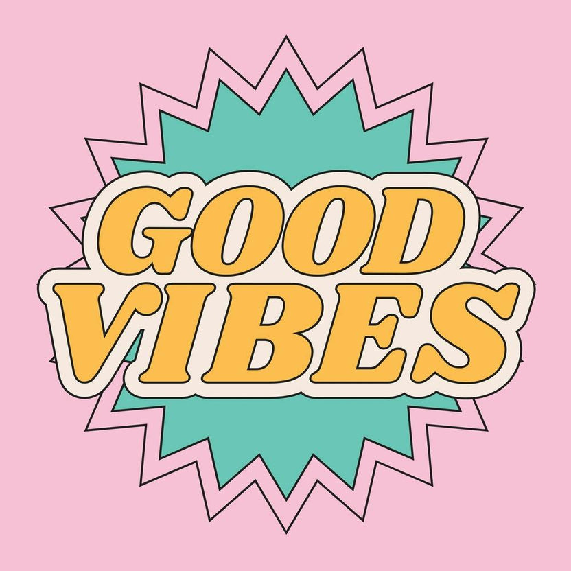 Good Vibes Retro Pink