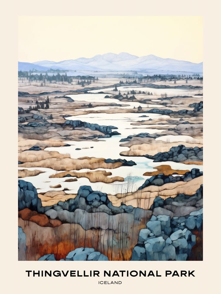 Thingvellir National Park Island 1 Poster