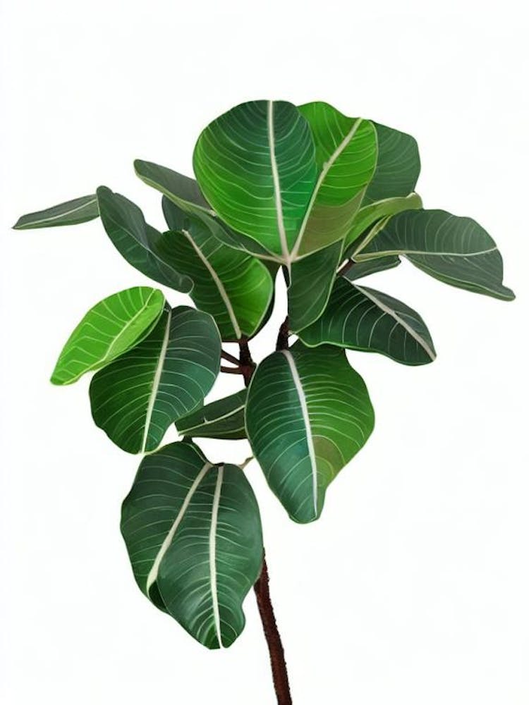 Figuier Lyre (Ficus Lyrata) Aquarelle