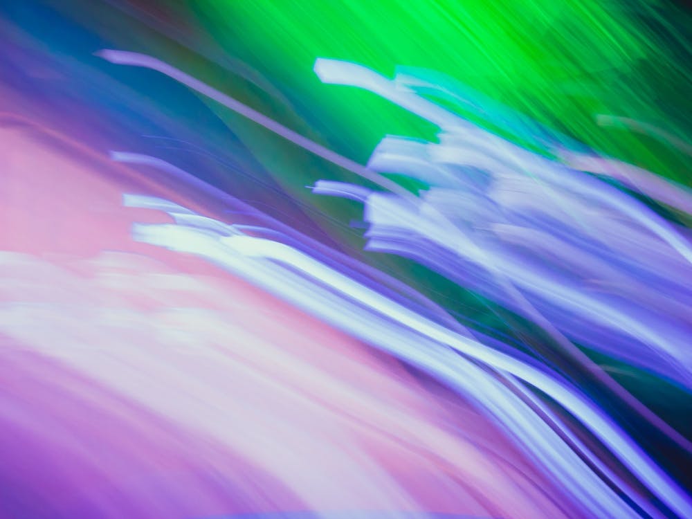 Abstract Streaks Of Light Colored