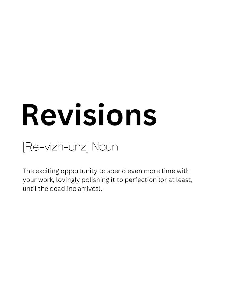 Revisions Definition Meaning