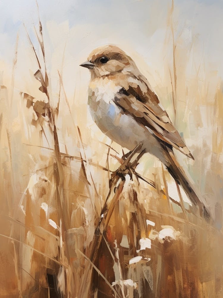 Bird Painting House Sparrow 1
