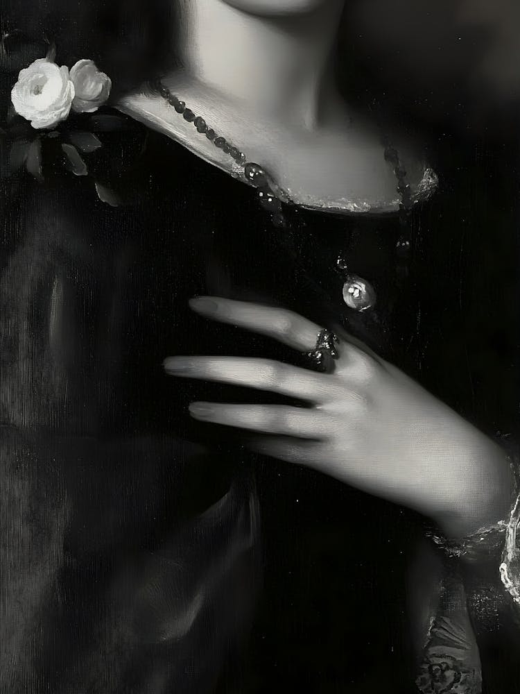 Femme Gothique Sombre de la Renaissance