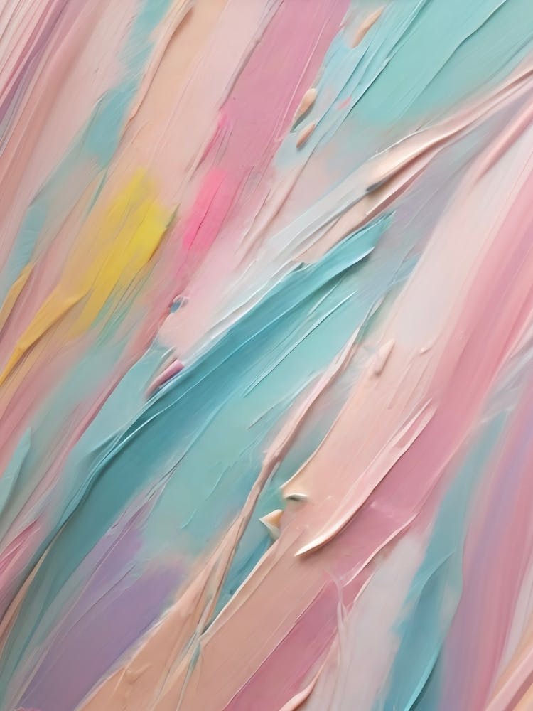 Abstract Pastel Paint Strokes