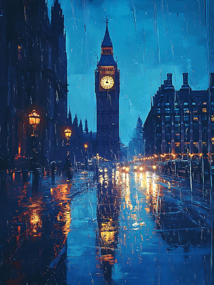 Big Ben In The Rain