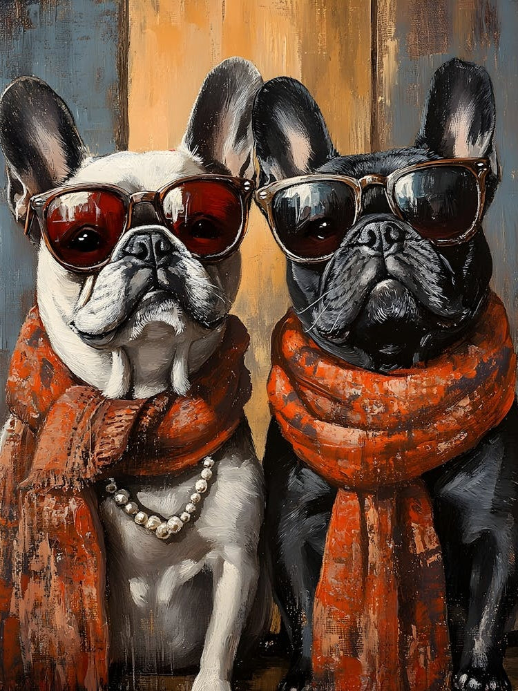 Whimsical Frenchies At The Bar 5