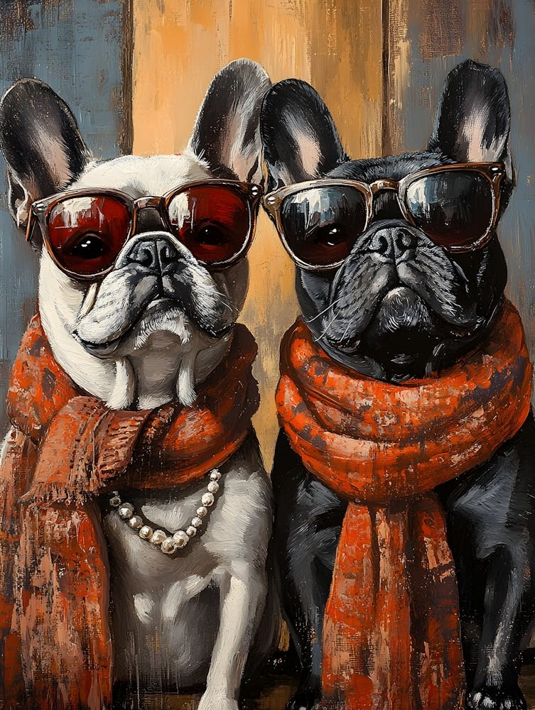 Whimsical Frenchies At The Bar 5