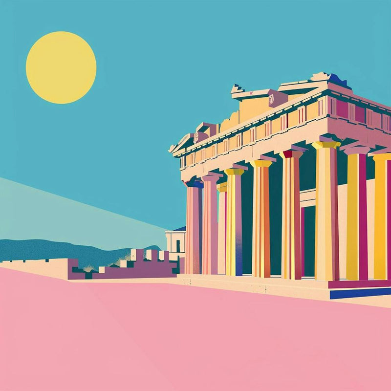 A Temple Of Olympian Zeus In Athens Minimal Illu 1720009190 1