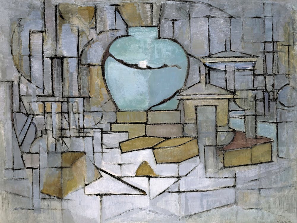 Still Life With Gingerpot II (1912), Piet Mondrian