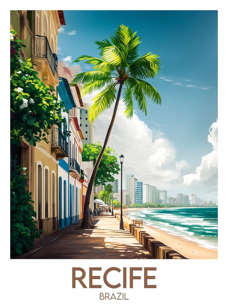 Affiche de voyage Recife