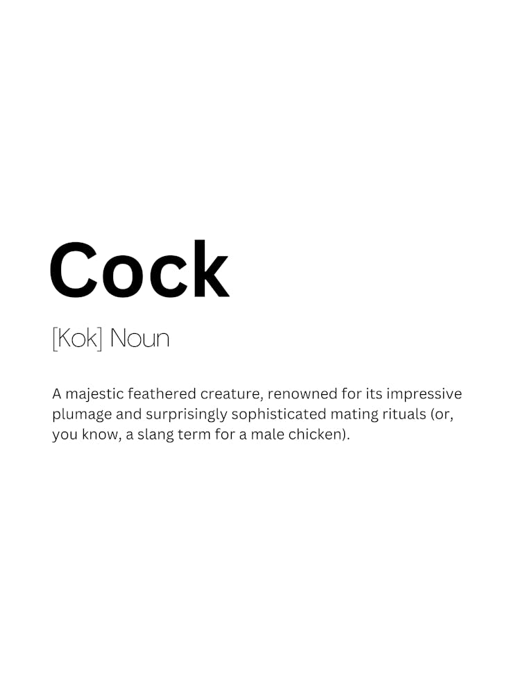 Cock Definition Meaning 1
