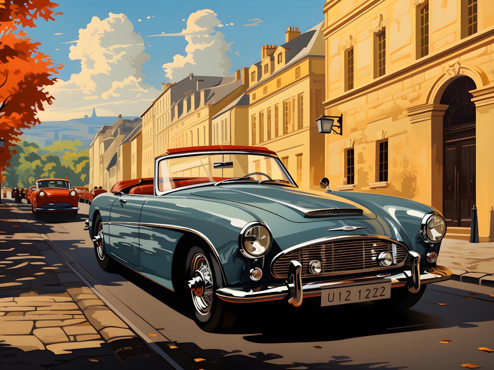 Vintage Road Trip – Classic Car Wall Art For Collectors