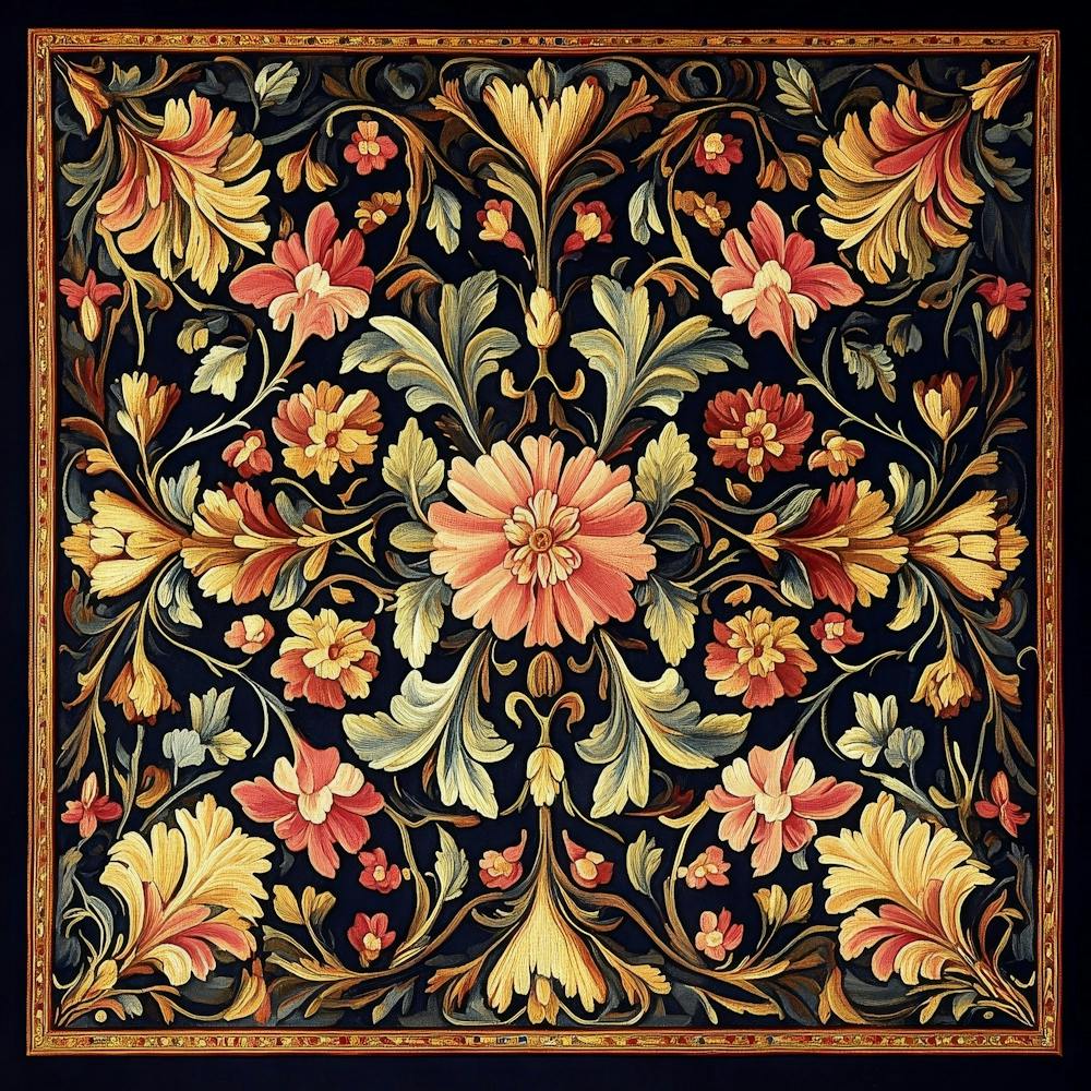 Floral Rug Art 2