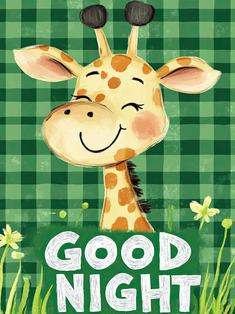 Dreamy Pawprints Good Night Children S Prints & Kids Posters