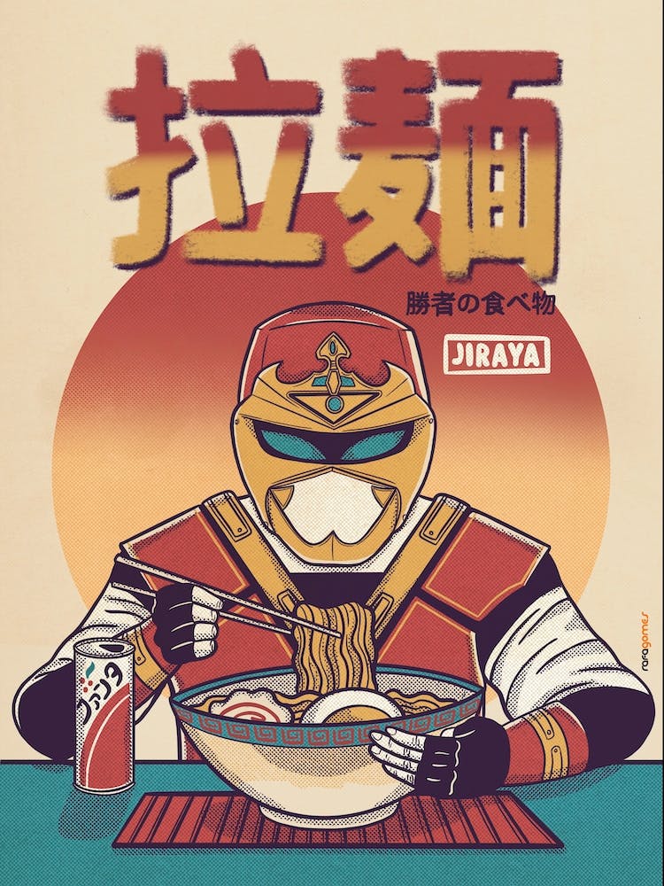 Jiraya Eating Ramen