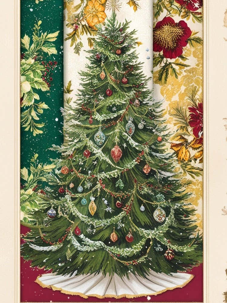 William Morris Christmas Tree 70