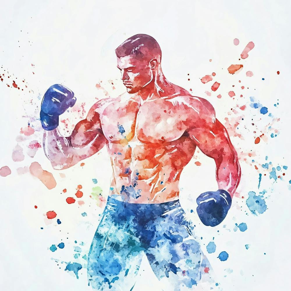 Watercolor Of Boxer