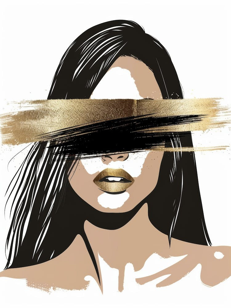 Girl With The Gold Paint