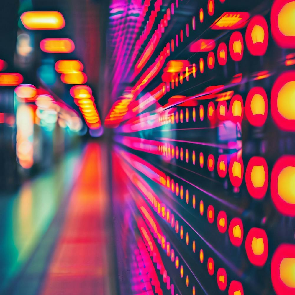 Lumières Floues Dans La Ville 1