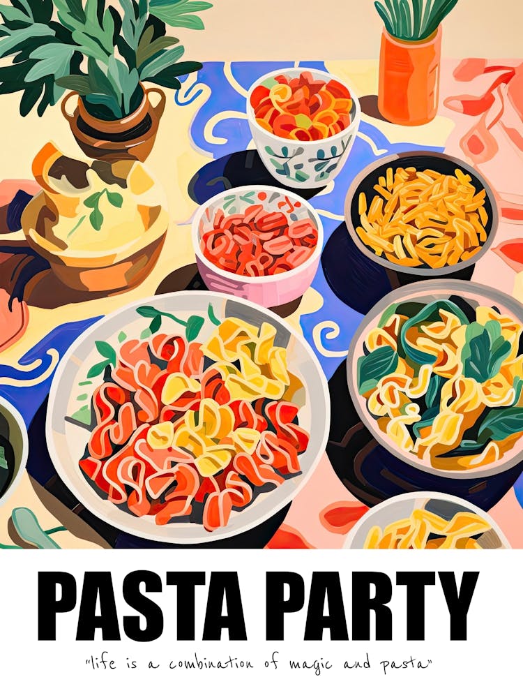 Pasta Party, Inspiré de Matisse 07