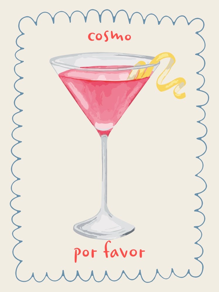 Cosmo Cosmopolitan Por Favor Cocktail Kitchen Drink