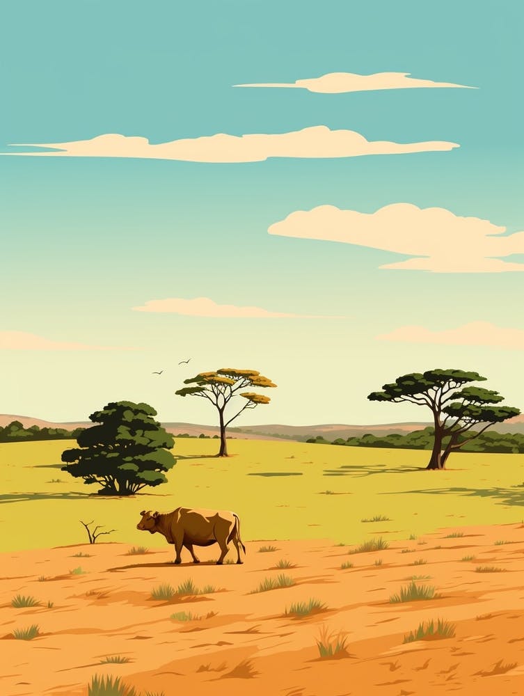 Zimbabwe 2 Travel Illustration