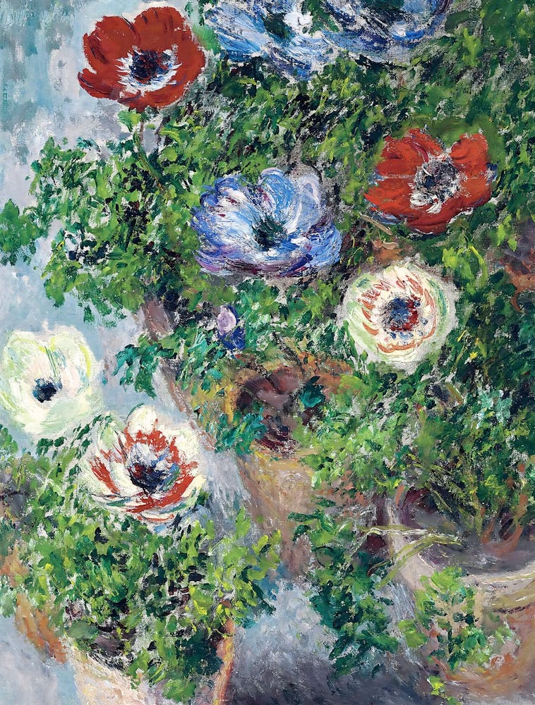 Claude Monet - Anemones In Pots