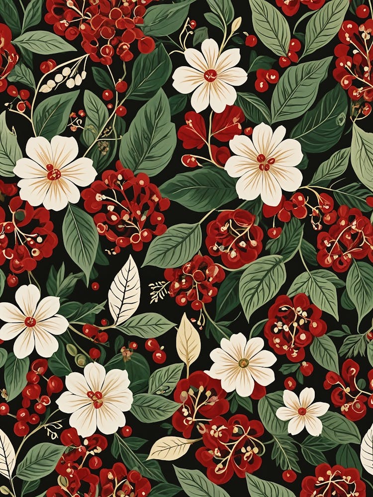 Red And White Flowers