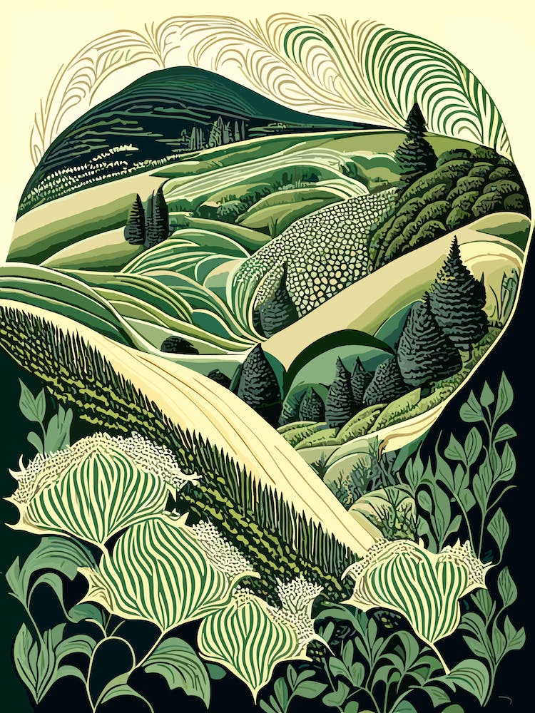 Wave Hill, Usa Vintage Botanical