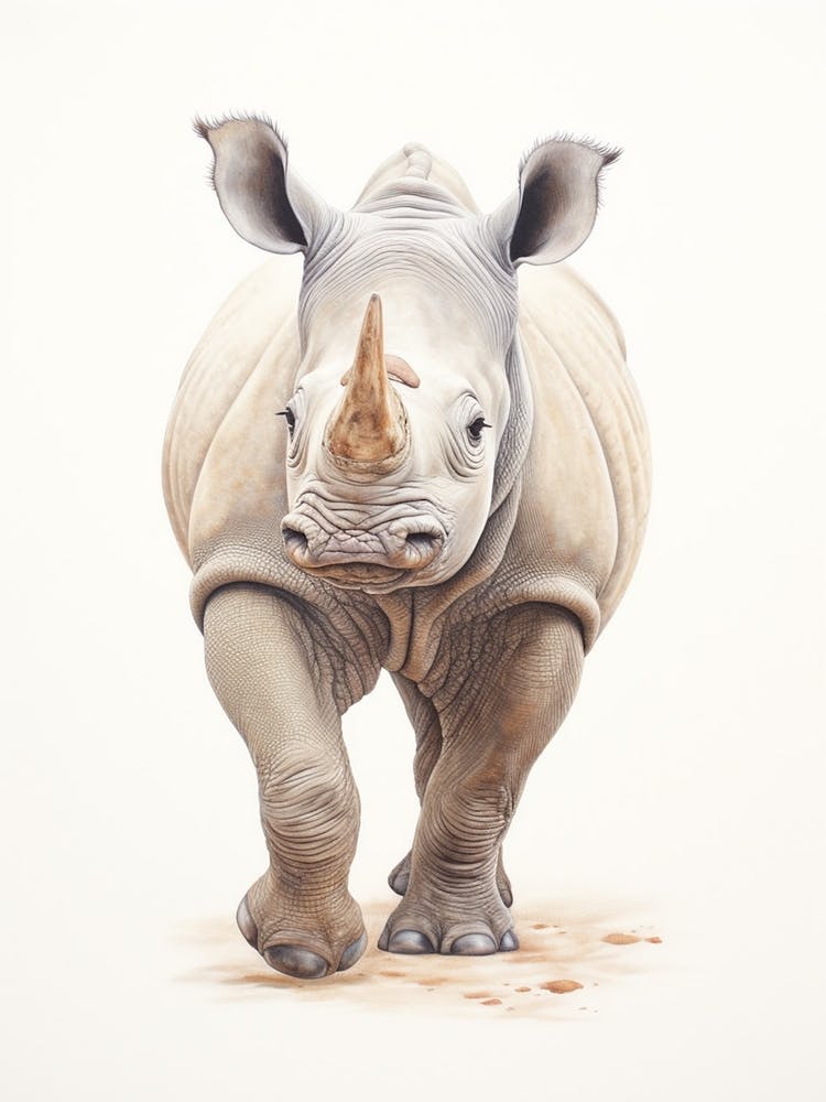 Simple Illustration Of A Rhino 2