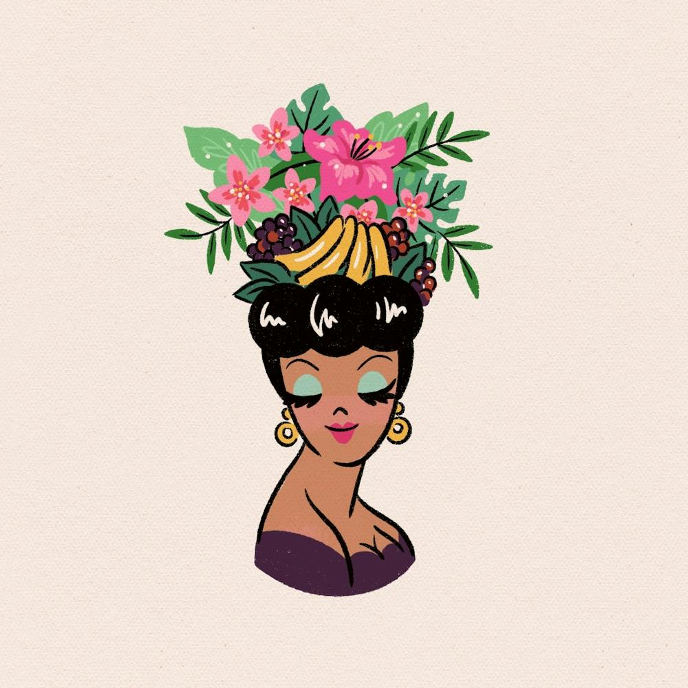 Fruity Flower Head Vase –