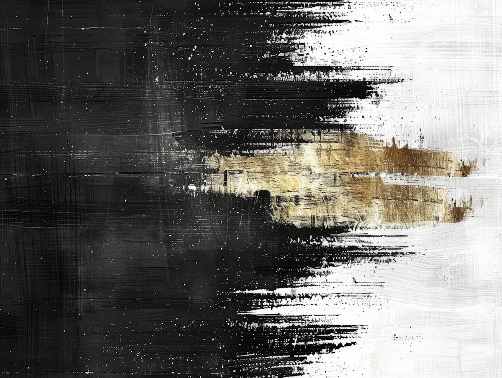 Black And Gold Canvas Print 43