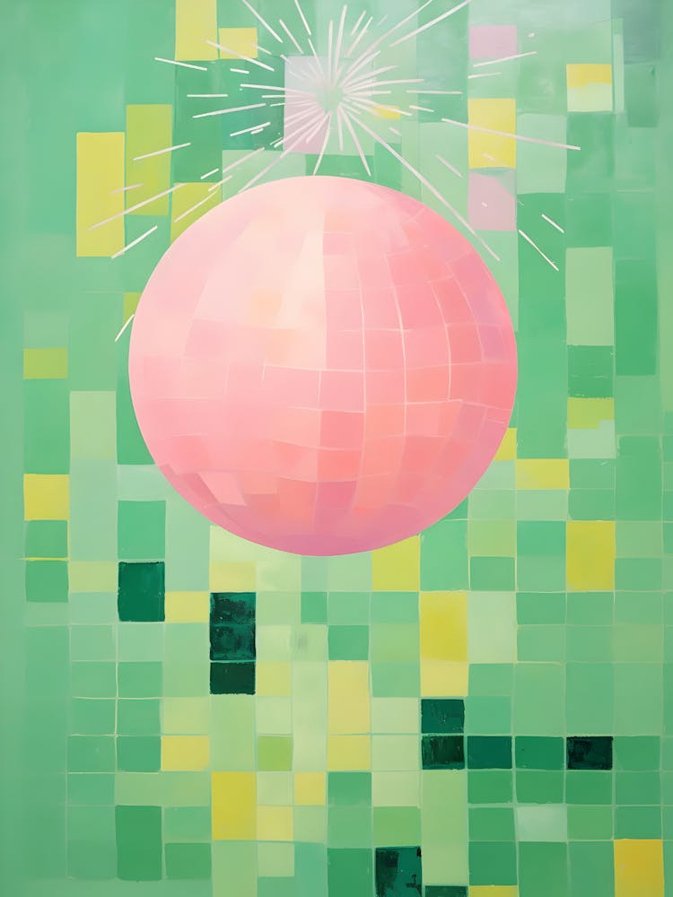 Pink Disco Ball 2