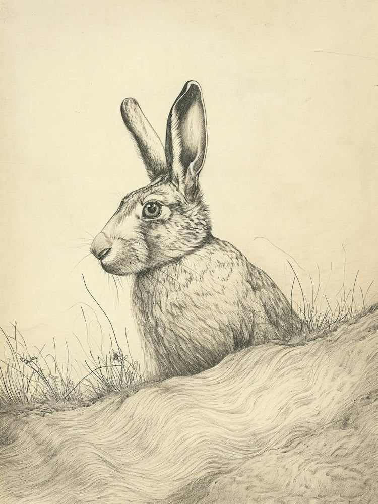Himalayan Rabbit Drawing 3