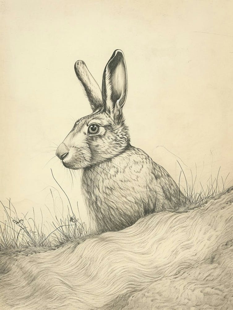 Himalayan Rabbit Drawing 3