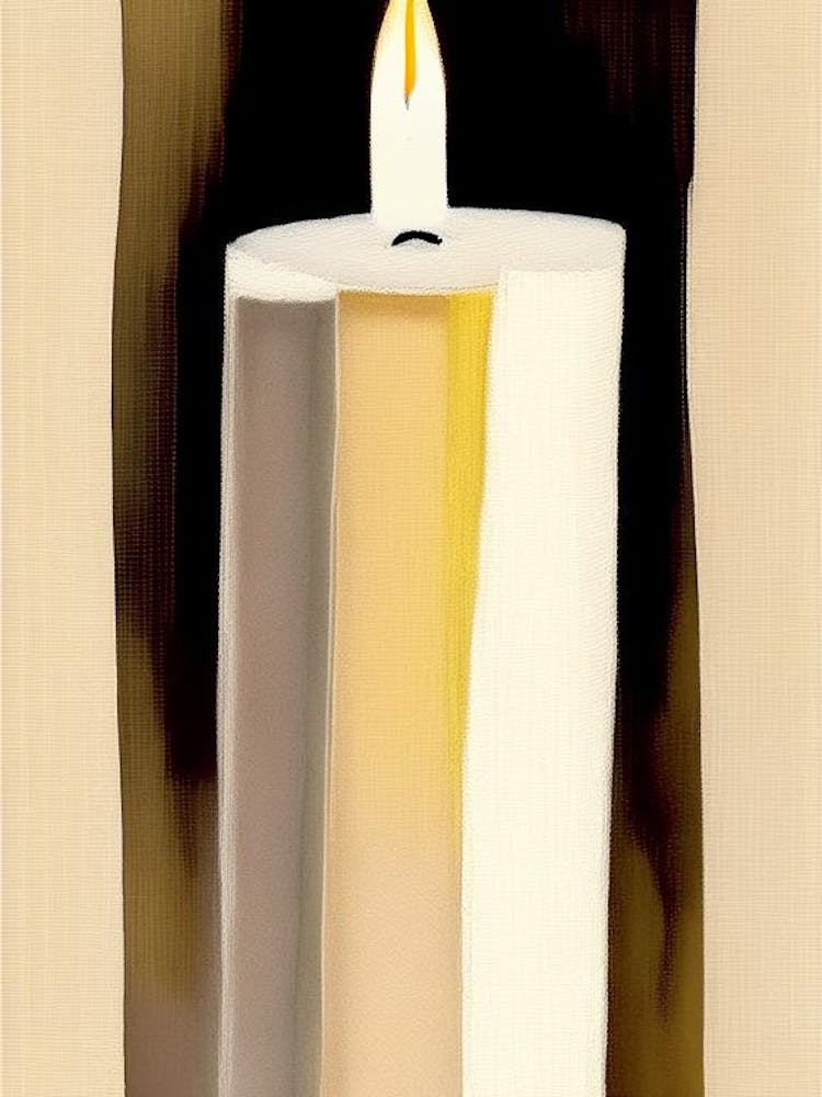 Unity Candle Symbol 1, Abstract Painting