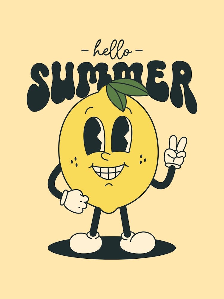 Retro Wall Art Retro Prints Home Decor Retro Print Illustration Retro Decor Png Retro Retro Hello Summer