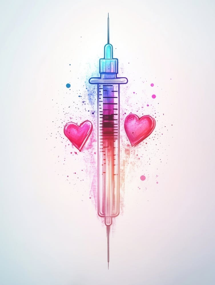 Syringe With Heart
