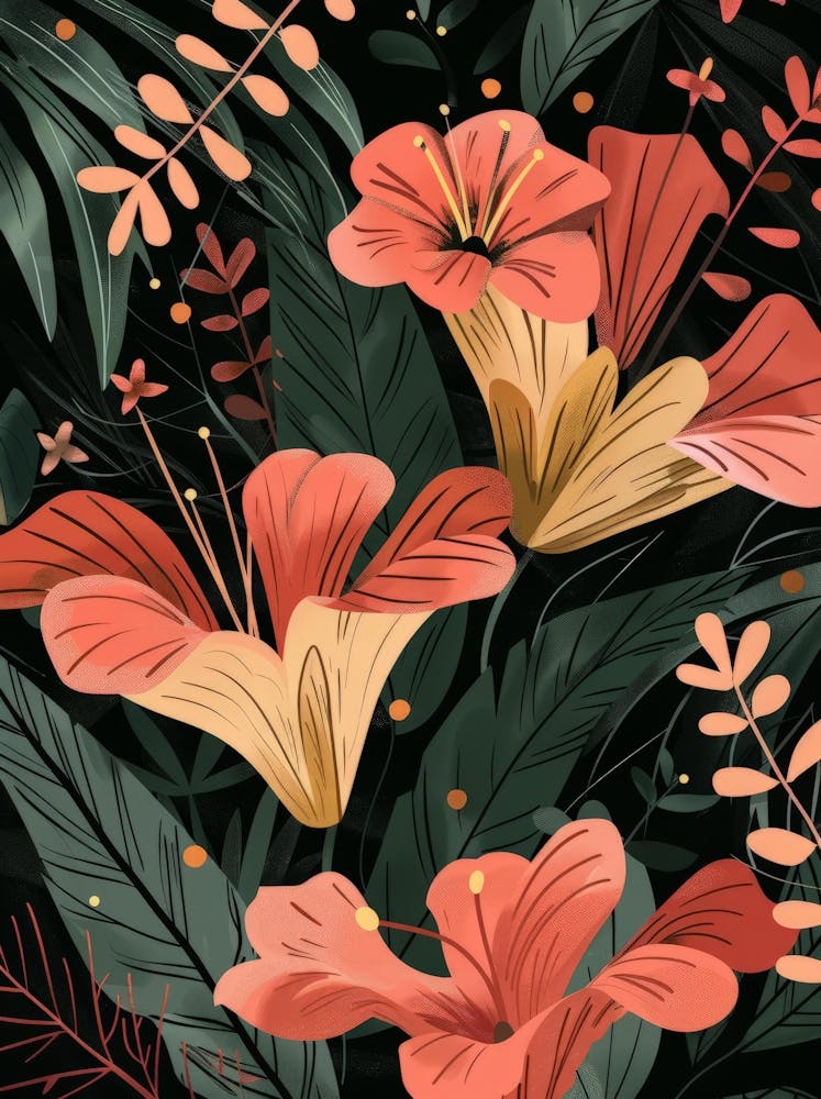 Nahtloses Blumenmuster 2