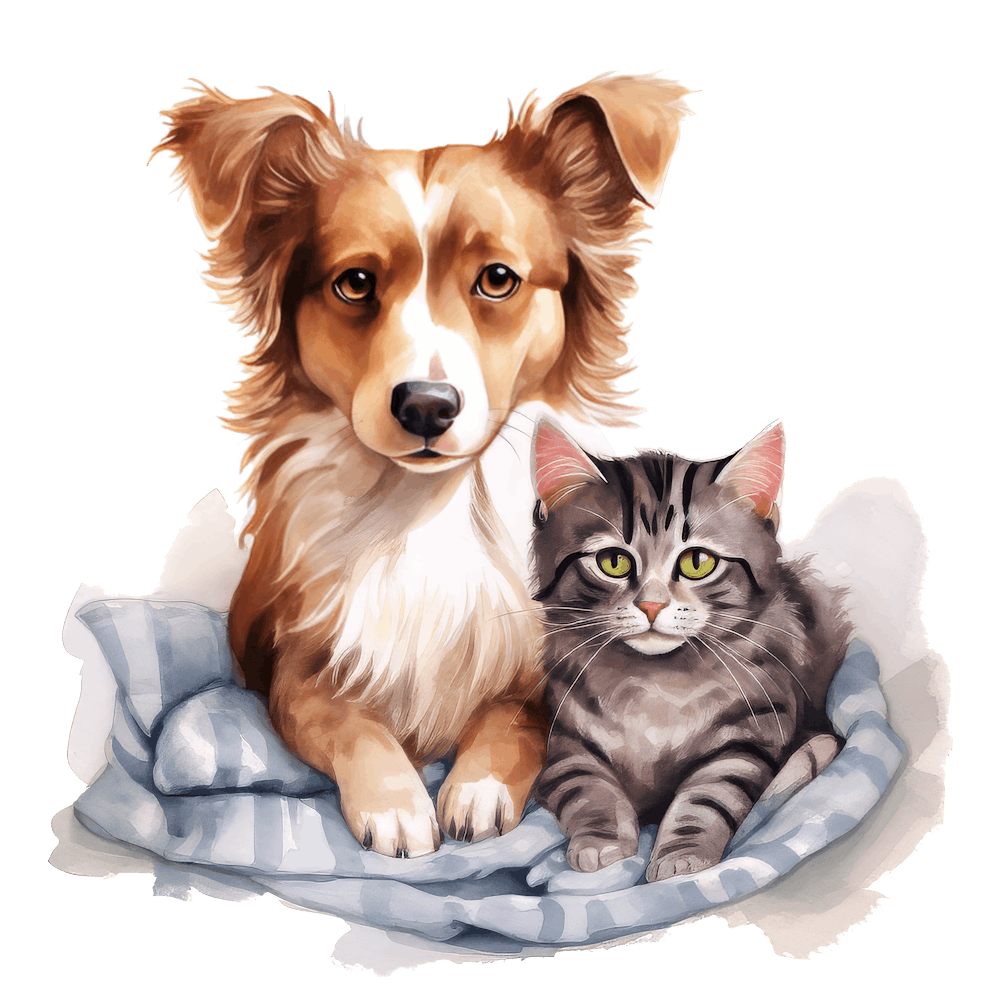 Cat and Dog Friends 10
