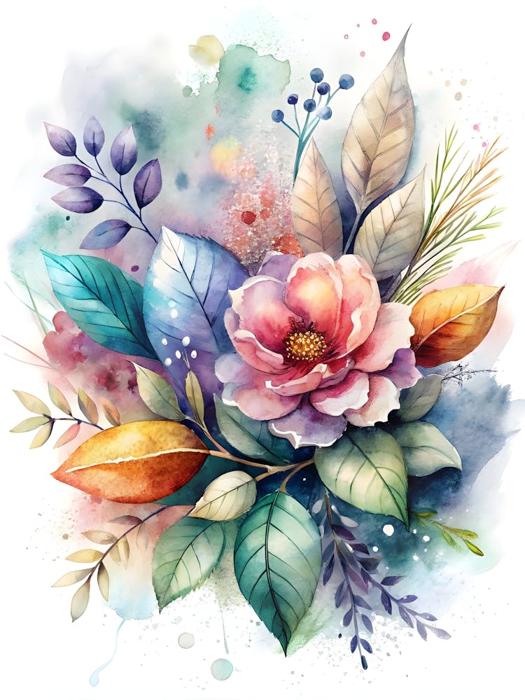Watercolor Floral Painting 1