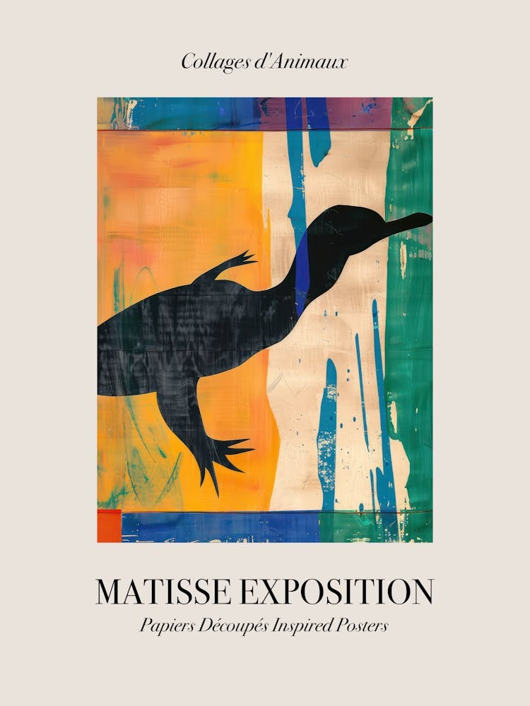 Platypus Duck 4 Matisse Inspired Exposition Animals Poster